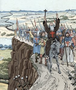 Peter de Kluizenaar leidde de Eerste Kruistocht (1096) met de kreet 