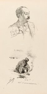 Portret van Job (Jacques Marie Gaston Onfroy de Breville) door pseudonym for Onfray de Breville Jacques Job