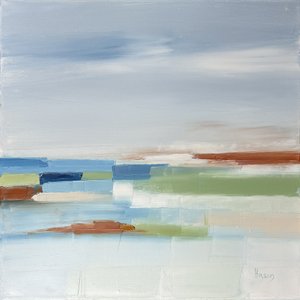 Rustige abstracte horizon door sandrine
