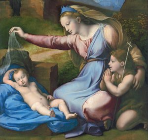 Madonna met de blauwe diadeem door see filename or category