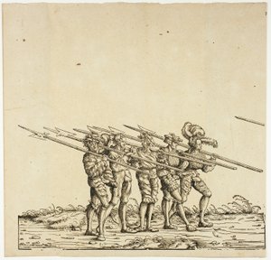 Halberdiers, uit de Triomfantelijke Optocht van Maximiliaan