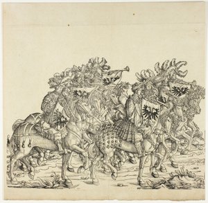 Triomf van Maximiliaan door the Elder Hans Burgkmair