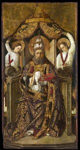 Sint Petrus op de troon