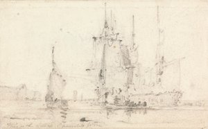Schepen nabij de kust door unknown artist
formerly John Constable