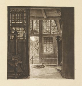 Interieur van het huis van Rembrandt door weduwe Dietrich