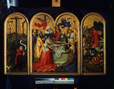 Het Seilern-drieluik - De Graflegging door Master of Flémalle