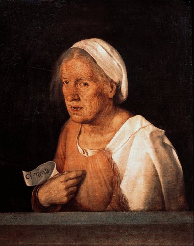 La Vecchia (De Oude Vrouw) door Giorgione