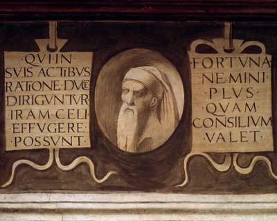 Detail van de Maximes door Giorgione