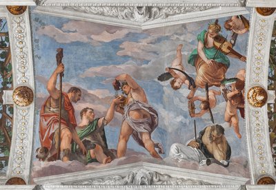 Bacchus leert de herders druiven te gebruiken door Veronese