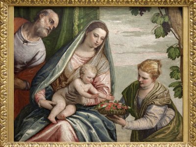 Heilige Familie met St. Dorothee door Veronese