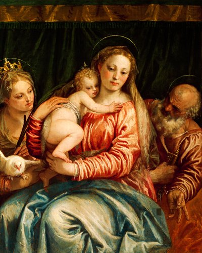 Madonna en kind, heilige en Sint Pieter door (1528 88) Veronese