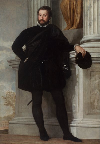Portret van een Man door Veronese