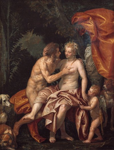 Venus en Adonis door Veronese