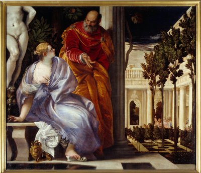 Bathseba in het bad door Veronese