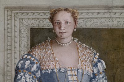 Donna Barbaro, de Hal van Olympus (detail) door Veronese