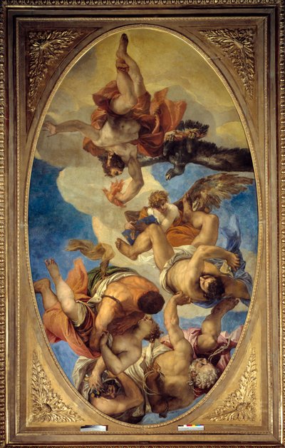 Jupiter verlicht de ondeugden door Veronese