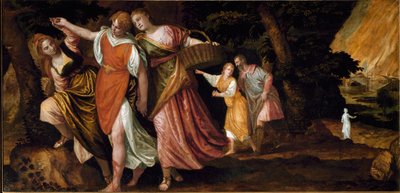 Loth en zijn dochters door Veronese