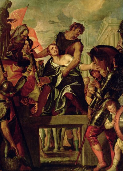 Martelaarschap van St. Menas (d.c.300) door Veronese