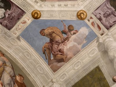 Paolo Caliari bekend als Veronese, fresco, Villa Barbaro, Maser, Italië door Veronese