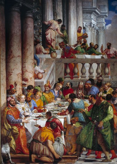 De bruiloft van Kana (detail) door Veronese