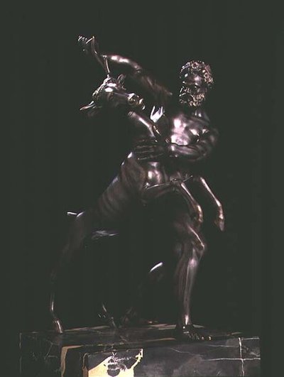 Hercules en het Arcadische hert door Giambologna