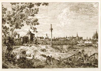 Denkbeeldig Uitzicht op Padua door Canaletto