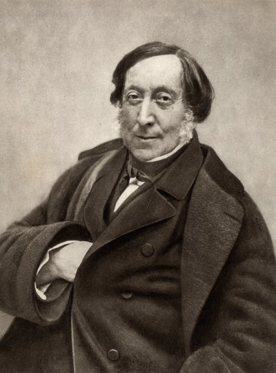 Gioachino (Antonio) Rossini (1792-1868) Italiaanse componist. Van een foto door Nadar, pseudoniem van Gaspard-Felix Tournachon (1820-1910) door (1820 1910) Nadar