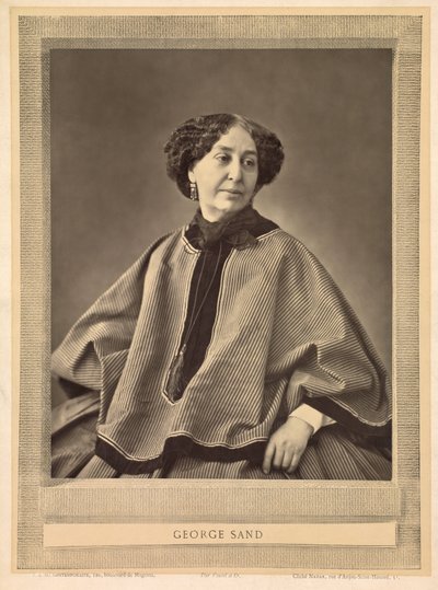 Portret van George Sand door (1820-1910) Nadar
