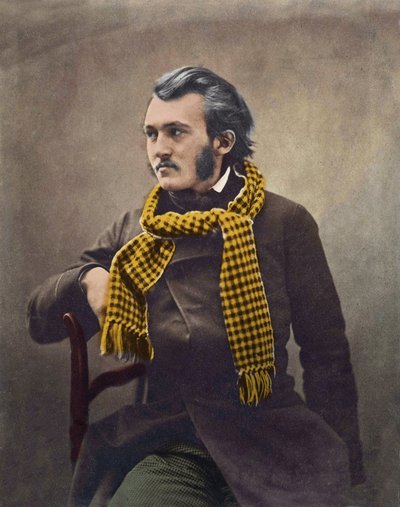 Gustave Doré (1832-1883) door Félix Nadar - later ingekleurd. door Nadar