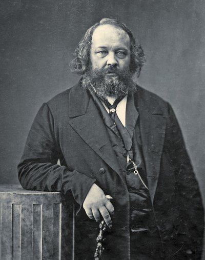Portret van Mikhail Aleksandrovich Bakunin, c.1860 door Nadar