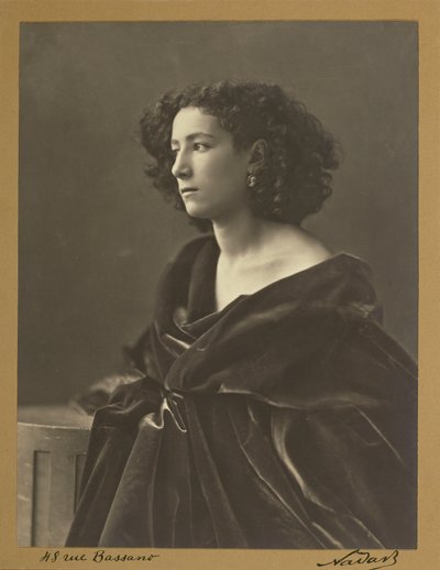 Portret van Sarah Bernhardt in 1864 door Nadar door Nadar