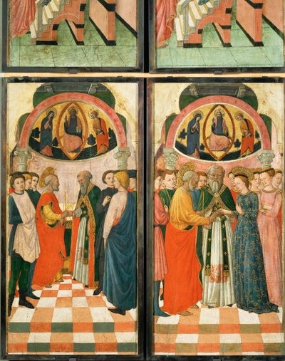 12 scènes uit het leven van de Maagd ... door (active c.1463-c.1490) Master of Wilten