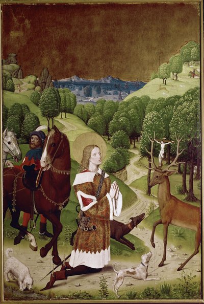 St Hubertus bekering door (active c.1463 c.1490) Master of Wilten
