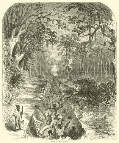 Negers aan het werk aan het kanaal, maart 1863 door (after) American School