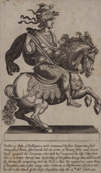 Godfried van Bouillon, Franse ridder, kruisvaarder en Koning van Jeruzalem door (after) English School
