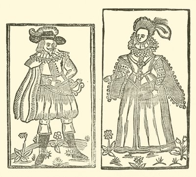Illustratie voor The Roxburghe Ballads door (after) English School