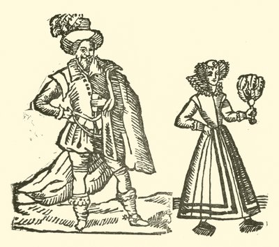 Illustratie voor The Roxburghe Ballads (houtsnede) door (after) English School