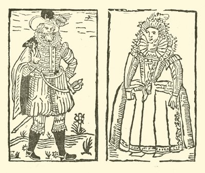 Illustratie voor The Roxburghe Ballads (houtsnede) door (after) English School