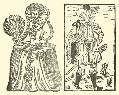 Illustratie voor The Roxburghe Ballads (houtsnede) door (after) English School