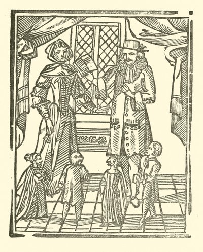Illustratie voor The Roxburghe Ballads (houtsnede) door (after) English School
