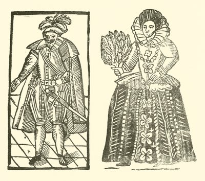 Illustratie voor The Roxburghe Ballads (houtsnede) door (after) English School
