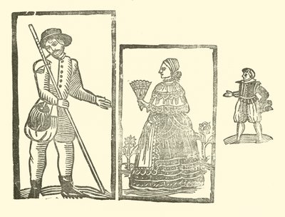 Illustratie voor The Roxburghe Ballads (houtsnede) door (after) English School