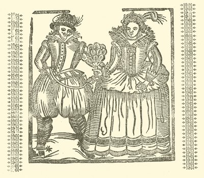 Illustratie voor The Roxburghe Ballads (houtsnede) door (after) English School