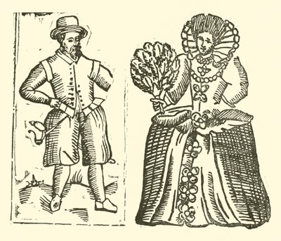 Illustratie voor The Roxburghe Ballads door (after) English School