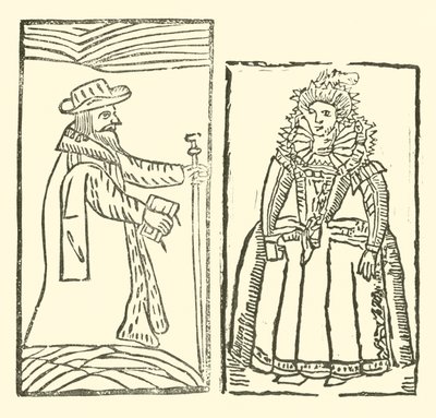 Illustratie voor The Roxburghe Ballads door (after) English School