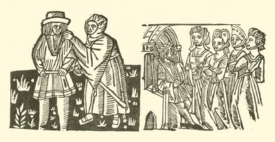 Illustratie voor The Roxburghe Ballads door (after) English School