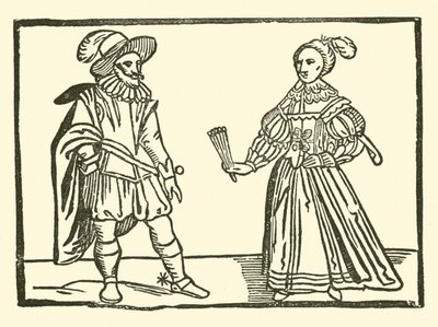 Illustratie voor The Roxburghe Ballads door (after) English School
