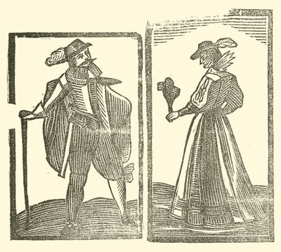 Illustratie voor The Roxburghe Ballads door (after) English School