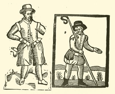 Illustratie voor The Roxburghe Ballads door (after) English School