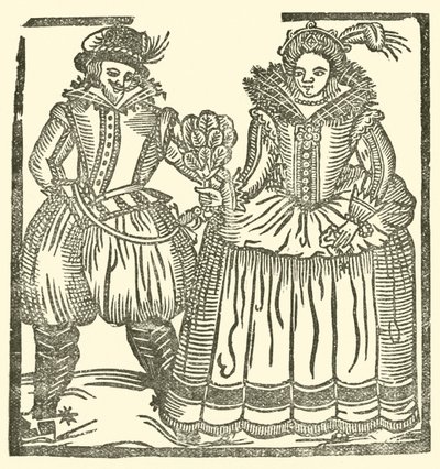 Illustratie voor The Roxburghe Ballads door (after) English School